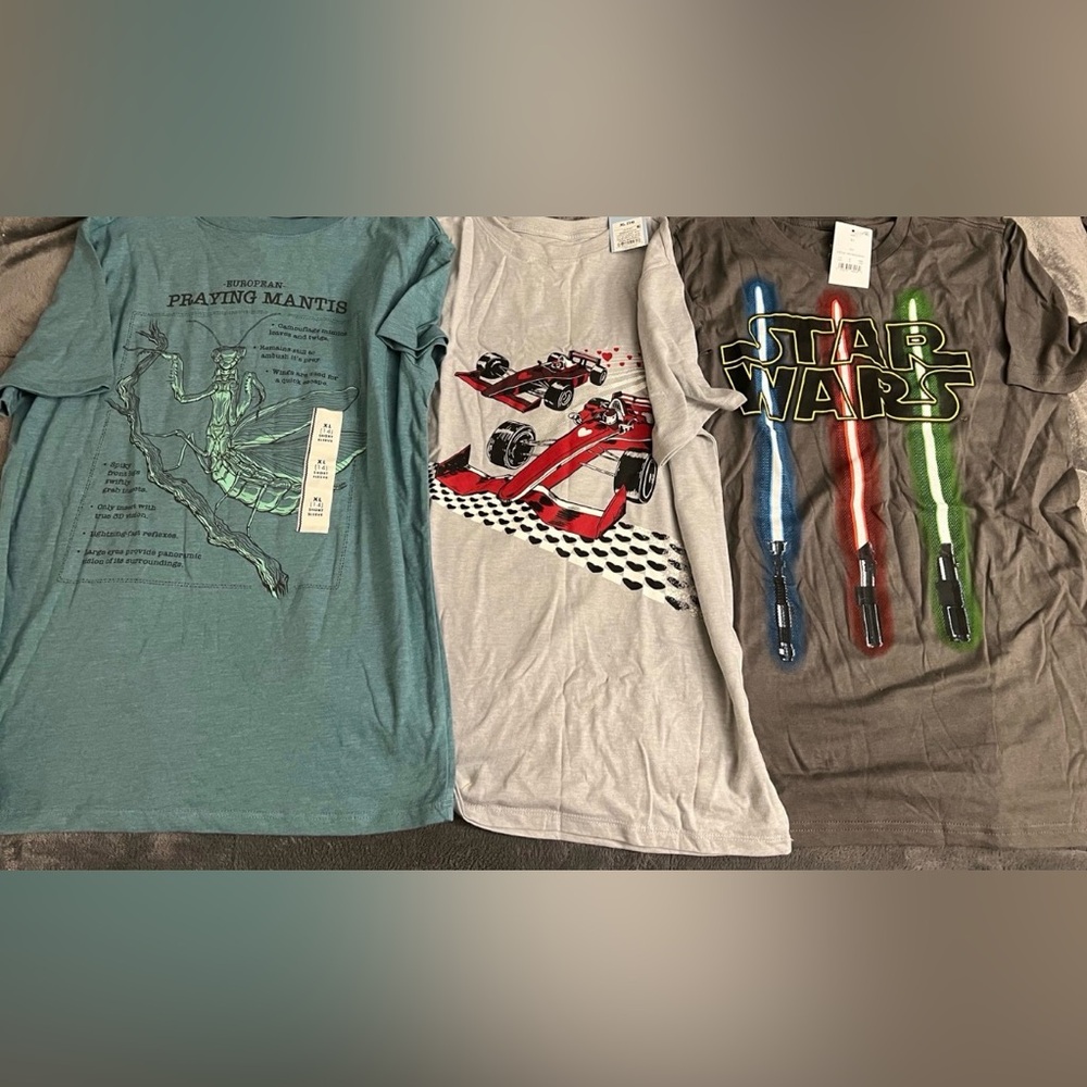 NWT Boys Graphic Tee Shirt Bundle Size XL